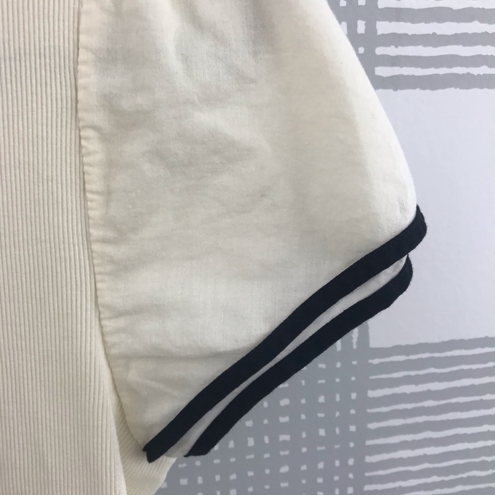 Lauren Ralph Lauren Rib Knit Cap Sleeve Tee - Picture 4 of 4